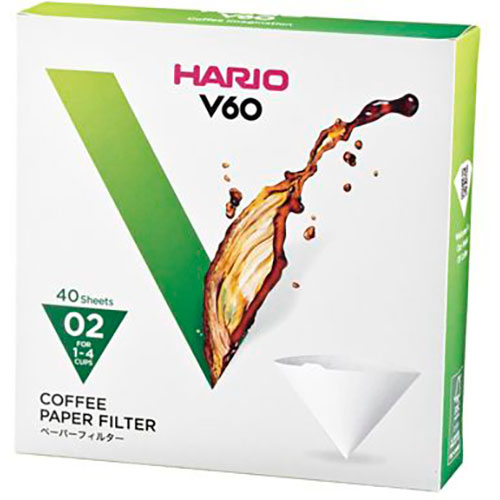 HARIO VCF-02-40W [V60用ペーパーフィルター02W 1～2杯用 40枚入]