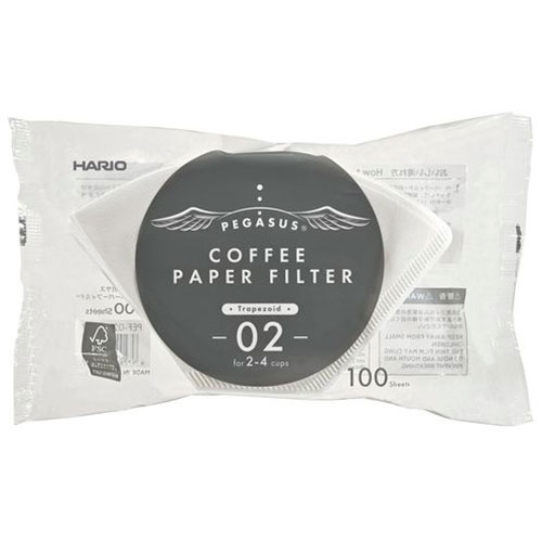 HARIO PEF-02-100WX10 [【10セット】 ペガサス コーヒーペーパーフィルター 2～4杯用 100枚入]