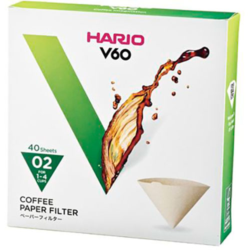 HARIO VCF-02-40MX10 [【10セット】 V60用ペーパーフィルター02M 1～4杯用 40枚入]