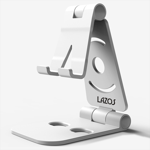 Lazos L-SPS-WX20 [20個セット 卓上スマホスタンド ホワイト]