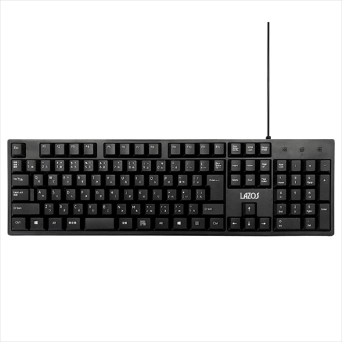 Lazos L-KBX10 [10個セット 有線キーボード]
