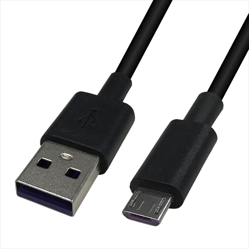 Lazos L-MC-BKX20 [20個セット USB - microUSB 2A ケーブル　ブラック　1m]