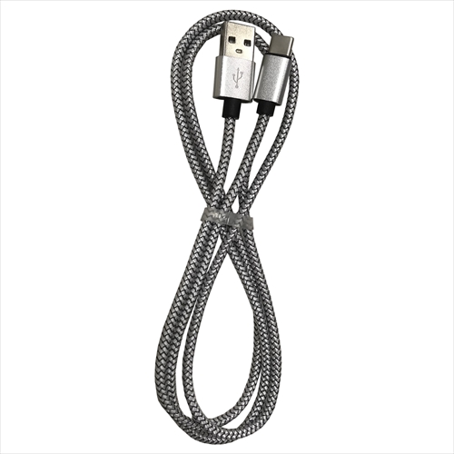 Lazos L-TC3-S1X20 [20個セット USB - Type C 3A ケーブル　シルバー　1m]