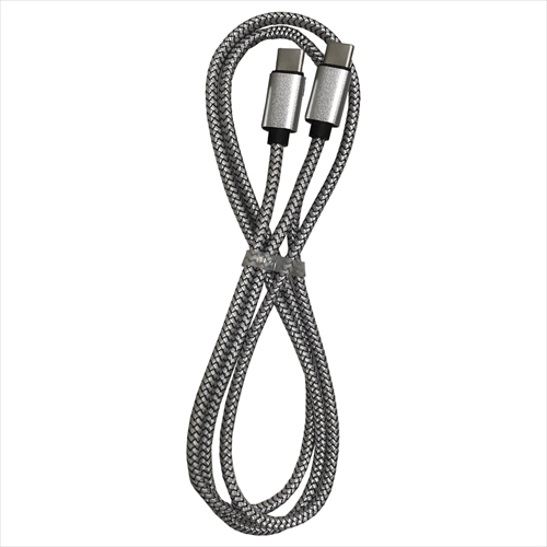 Lazos L-TCC5-S1X20 [20個セット Type C - Type C 5A ケーブル　シルバー　1m]