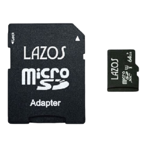 Lazos L-B64MSD10-U3X20 [【20個セット】 microSDXCメモリーカード 64GB UHS-I U3 CLASS10 紙パッケージ]