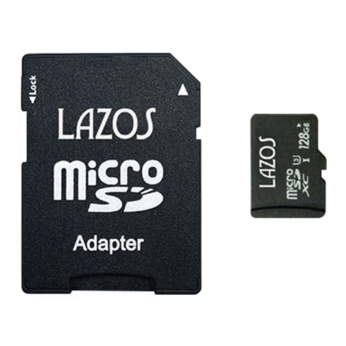Lazos L-B128MSD10-U3X20 [【20個セット】 microSDXCメモリーカード 128GB UHS-I U3 CLASS10 紙パッケージ]