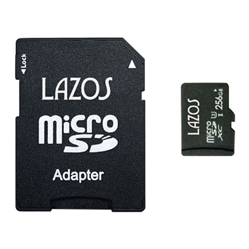 Lazos L-B256MSD10-U3X20 [【20個セット】 microSDXCメモリーカード 256GB UHS-I U3 CLASS10 紙パッケージ]