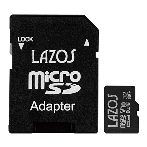 Lazos L-B32MSD10-U3V10X20 [【20個セット】 高耐久microSDカード 32GB 紙パッケージ]