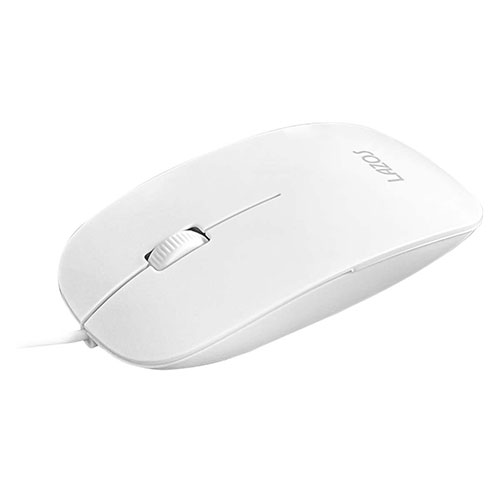Lazos L-SM-WX20 [【20個セット】 静音・有線マウス ホワイト]