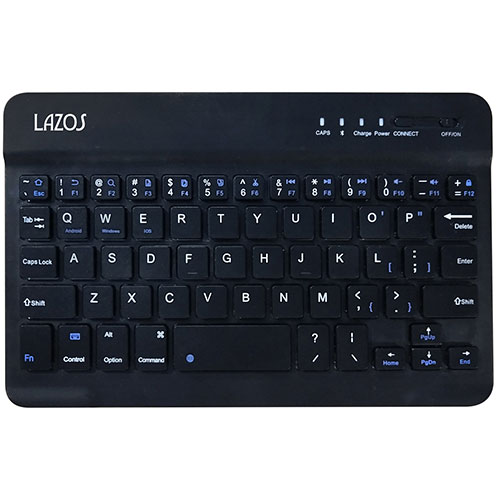 Lazos L-BTK-BX10 [【10個セット】 Bluetoothキーボード ブラック]