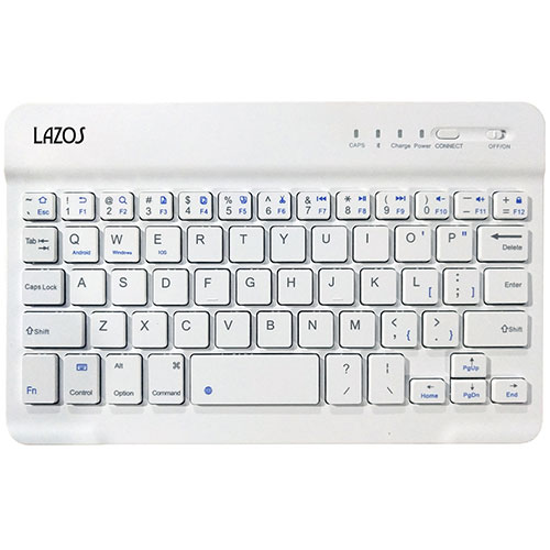 Lazos L-BTK-WX10 [【10個セット】 Bluetoothキーボード ホワイト]
