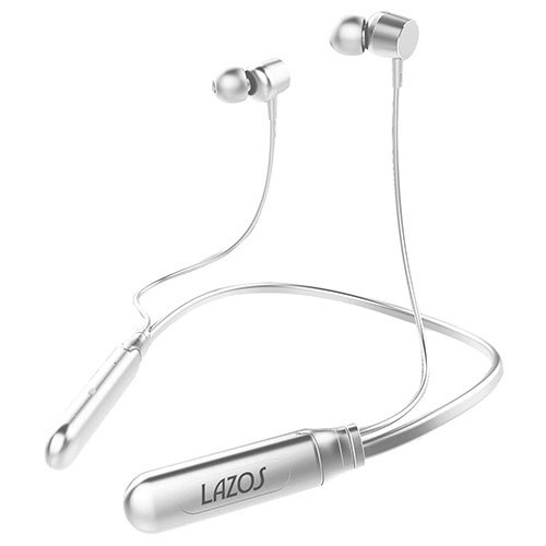 Lazos L-BTE-WX5 [【5個セット】 Bluetoothイヤホン ネックバンド型 V5.1 ホワイト]