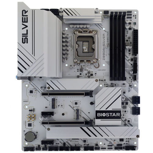 BIOSTAR Z890A-SILVER [マザーボード Intel Z890/LGA1851/DDR5/USB4/2.5GbE/ATX]