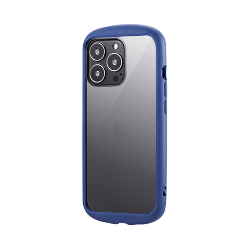 LEPLUS LP-IP21PLCNV [iPhone 13 Pro 耐衝撃ハイブリッドケース「Cleary」 ネイビー]