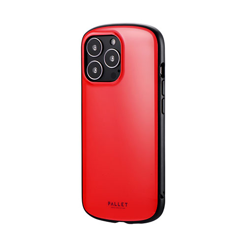 LEPLUS LP-IP21PLARD [iPhone 13 Pro 超軽量・極薄・耐衝撃ハイブリッドケース「PALLET AIR」 レッド]