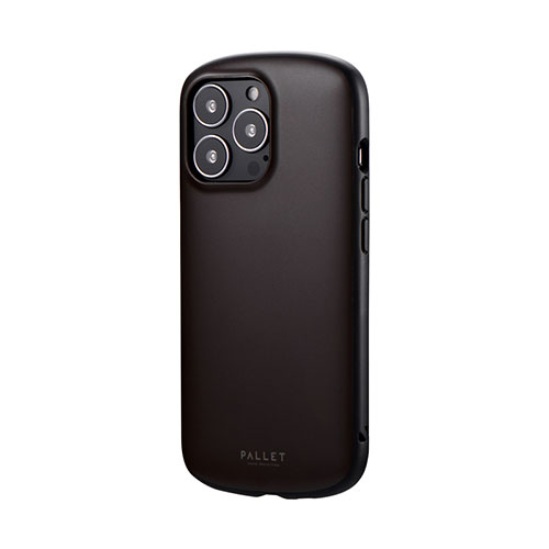LEPLUS iPhone 13 Pro 超軽量・極薄・耐衝撃ハイブリッドケース「PALLET AIR」 マットダークブラウン