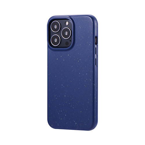 LEPLUS LP-IP21SSNBL [iPhone 13 Pro 生分解性ソフトケース「SASTINA」 ディープブルー]