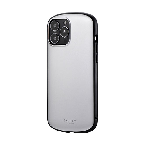 LEPLUS iPhone 13 Pro Max 超軽量・極薄・耐衝撃ハイブリッドケース「PALLET AIR」 マットシルバー