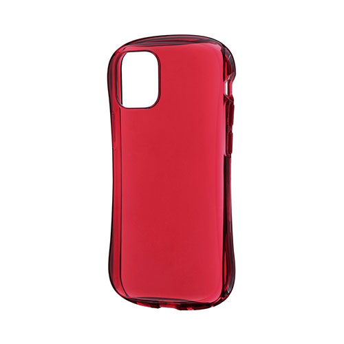 LEPLUS LP-IS20CARCRD [iPhone 12 mini 耐衝撃ソフトケース CLEAR Arch クリアレッド]