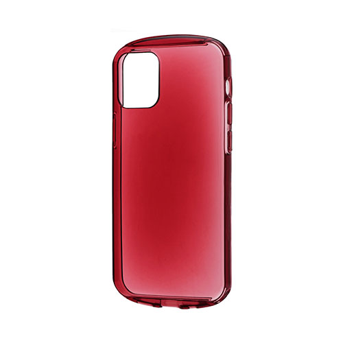 LEPLUS LP-IS20CRDCRD [iPhone 12 mini 耐衝撃ソフトケース CLEAR Round クリアレッド]