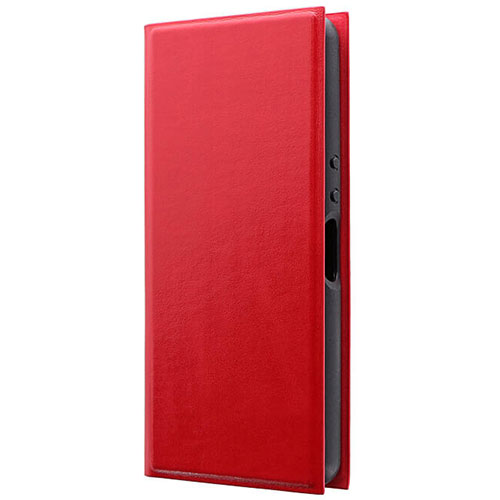LEPLUS LP-19SX2LPRD [Xperia Ace SO-02L 薄型手帳型ケース PRIME レッド]