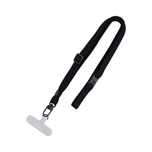 LEPLUS LN-NS01BK [スマートフォン 汎用 ネックストラップ SHOULTY MULTI STRAP 平紐タイプ ブラック]