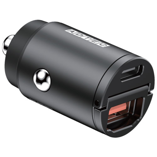 アドテック ACPD-V045AC [シガーソケット PD充電器 最大45W Type-C＋Type-A PPS対応]
