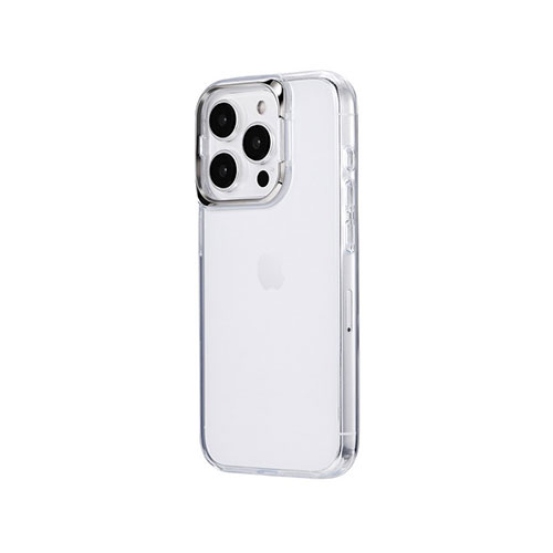 LEPLUS NEXT LN-IP23CSDSV [iPhone 15 Pro スタンド搭載ハイブリッドケース UTILO Cam Stand シルバー]