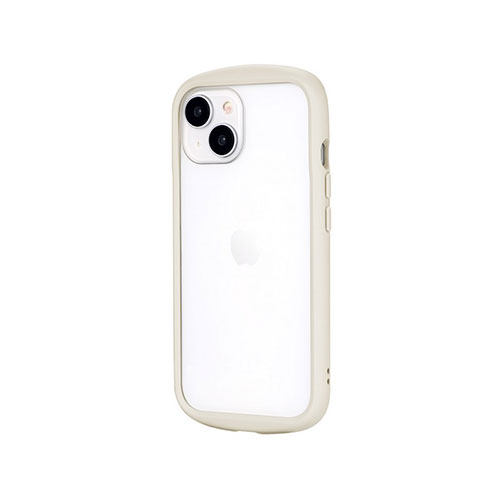 LEPLUS NEXT LN-IM23PLCWH [iPhone 15/iPhone 14 耐衝撃ハイブリッドケース Cleary ミルクホワイト]