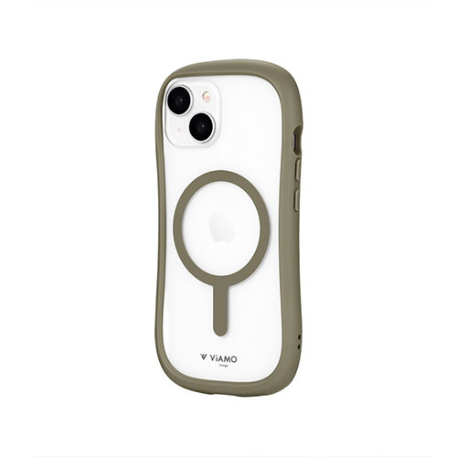 LEPLUS NEXT LN-IM23VMCKA [iPhone 15/iPhone 14 高速充電対応・耐傷・耐衝撃ハイブリッドケース ViAMO charge カーキ]