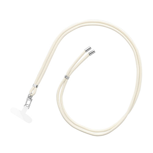 LEPLUS NEXT スマートフォン(汎用) ショルダーストラップ SHOULTY MULTI STRAP ベーシックタイプ ミルクホワイト