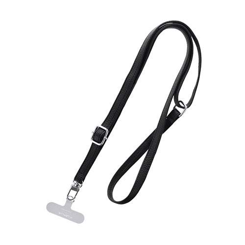 LEPLUS NEXT LN-SS02BK [スマートフォン(汎用) ショルダーストラップ SHOULTY MULTI STRAP PUレザータイプ ブラック]