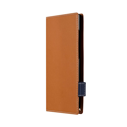 LEPLUS NEXT LN-24SG2BLP2CA [Galaxy S24 Ultra SC-52E 薄型・軽量PUレザー手帳ケース Twoal W キャメル]