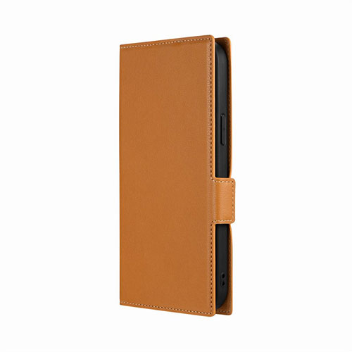 LEPLUS NEXT iPhone 15 Plus/iPhone 14 Plus 薄型・軽量PUレザー手帳ケース BOOK SLIM&W POCKET キャメル