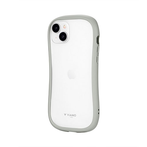LEPLUS NEXT iPhone 15 Plus/iPhone 14 Plus 耐傷・耐衝撃ハイブリッドケース ViAMO freely ライトグレー