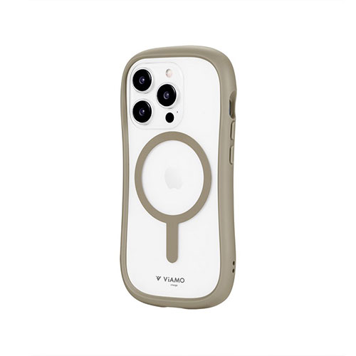 LEPLUS NEXT LN-IP23VMCGG [iPhone 15 Pro 高速充電対応・耐傷・耐衝撃ハイブリッドケース ViAMO charge グレージュ]