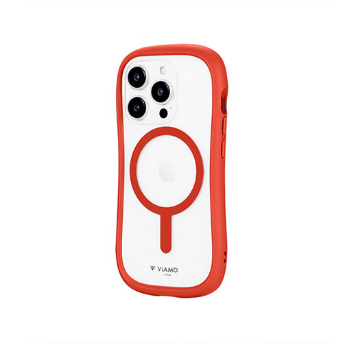 LEPLUS NEXT LN-IP23VMCRD [iPhone 15 Pro 高速充電対応・耐傷・耐衝撃ハイブリッドケース ViAMO charge レッド]
