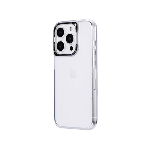 LEPLUS NEXT LN-IP23CSDBK [iPhone 15 Pro スタンド搭載ハイブリッドケース UTILO Cam Stand ブラック]