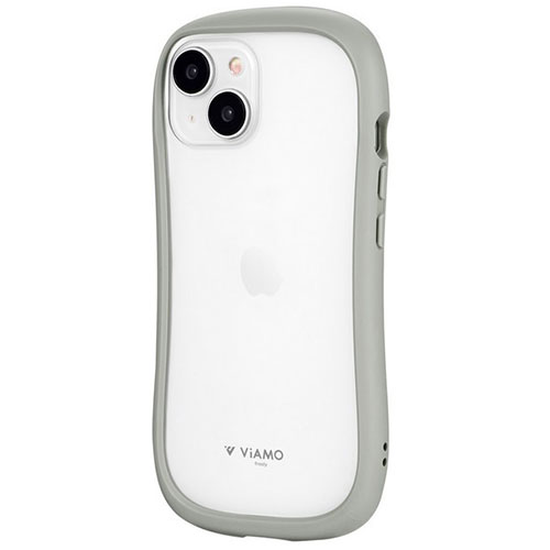 LEPLUS NEXT LN-IM23VMFLGY [iPhone 15/iPhone 14 耐傷・耐衝撃ハイブリッドケース ViAMO freely ライトグレー]