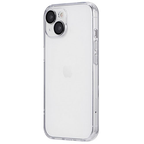 LEPLUS NEXT LN-IM23CAGCL [iPhone 15 カメラレンズ保護ガラスハイブリッドケース UTILO All Glass Cover クリアL]