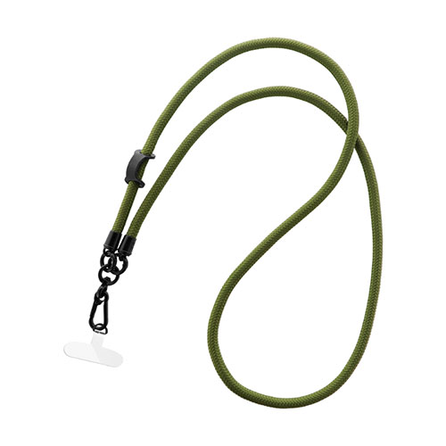 LEPLUS NEXT LN-SS05KA [スマートフォン(汎用) ショルダーストラップ SHOULTY MULTI STRAP 太丸紐タイプ カーキ]