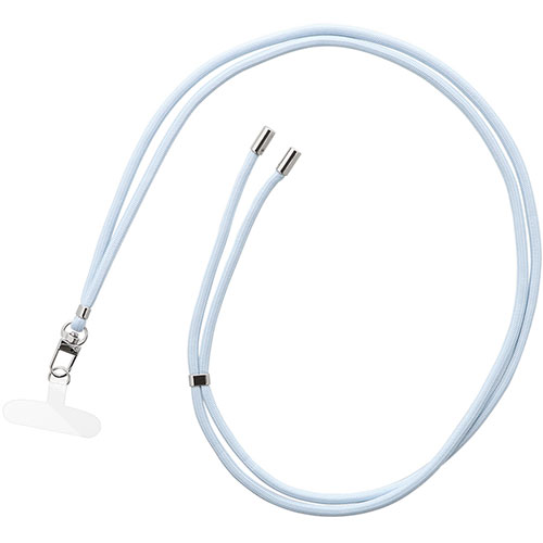 LEPLUS NEXT スマートフォン(汎用) ショルダーストラップ SHOULTY MULTI STRAP ベーシックタイプ ライトブルー