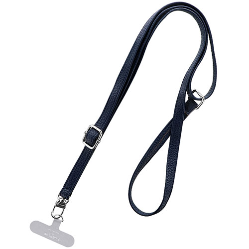 LEPLUS NEXT LN-SS02NV [スマートフォン(汎用) ショルダーストラップ SHOULTY MULTI STRAP PUレザータイプ ネイビー]
