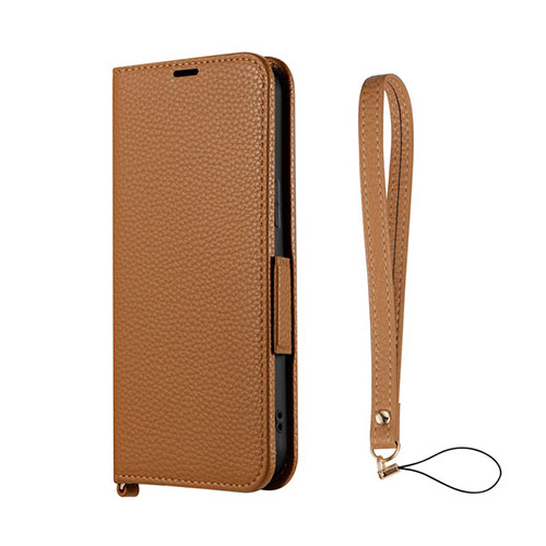 LEPLUS NEXT LN-IL22BHPCA [iPhone 14 Pro Max 本革風レザーフラップケース ORVA キャメル (ハンドストラップ付属)]