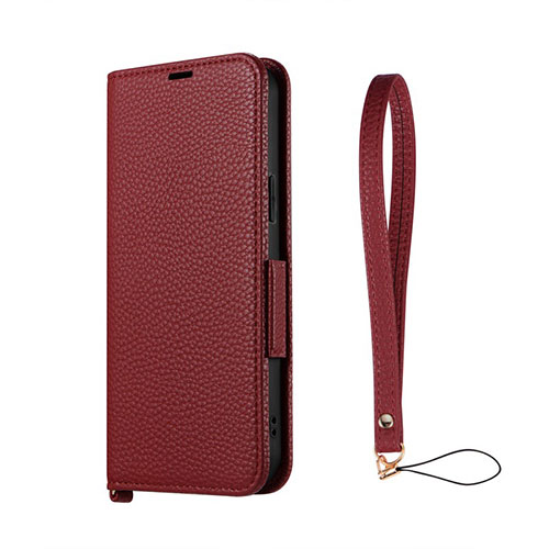 LEPLUS NEXT LN-IA22BHPRD [iPhone 14 Plus 本革風レザーフラップケース ORVA レッド (ハンドストラップ付属)]
