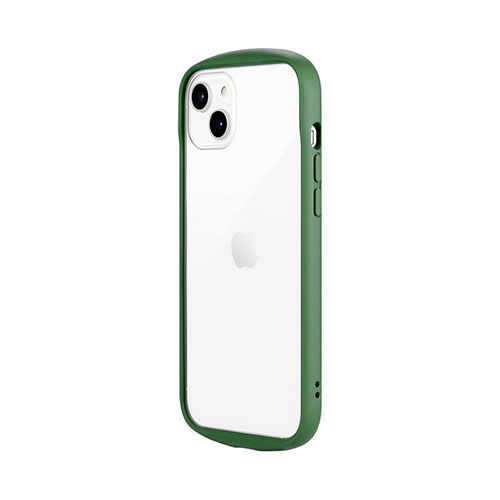 LEPLUS NEXT LN-IA22PLCGR [iPhone 14 Plus 耐衝撃ハイブリッドケース Cleary ビリジアン]