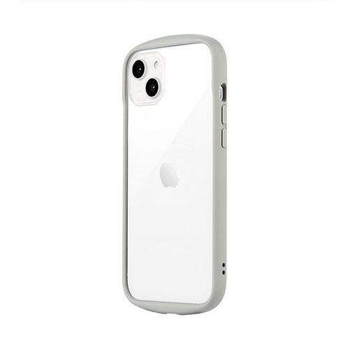 LEPLUS NEXT LN-IA22PLCLGY [iPhone 14 Plus 耐衝撃ハイブリッドケース Cleary ライトグレー]