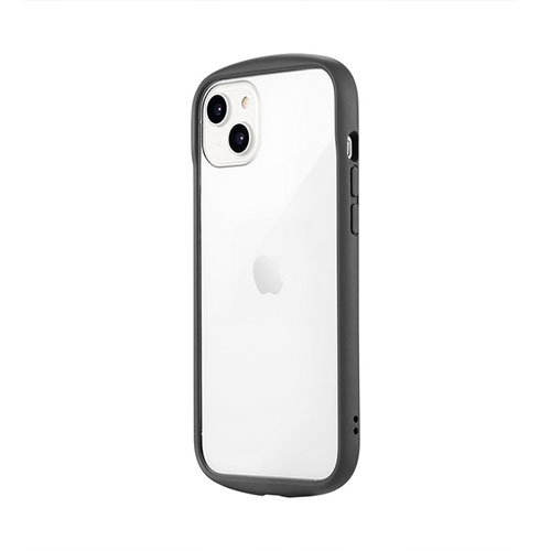 LEPLUS NEXT LN-IA22PLCGY [iPhone 14 Plus 耐衝撃ハイブリッドケース Cleary ダークグレー]
