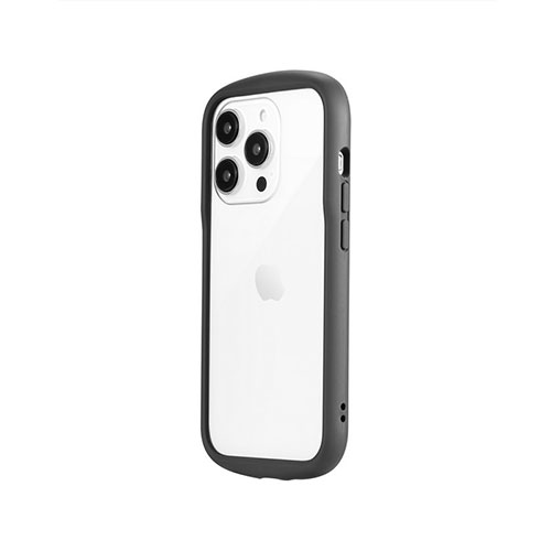 LEPLUS NEXT LN-IP22PLCGY [iPhone 14 Pro 耐衝撃ハイブリッドケース Cleary ダークグレー]