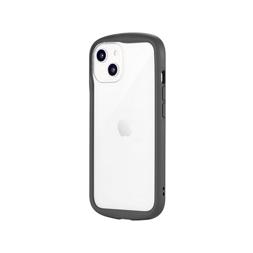 LEPLUS NEXT LN-IM22PLCGY [iPhone 14/13 耐衝撃ハイブリッドケース Cleary ダークグレー]